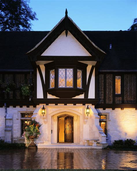 tudor house exterior.